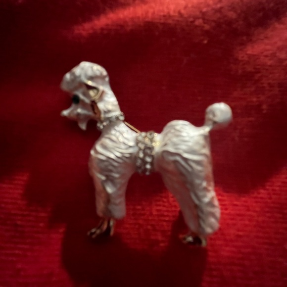 White Poodle Brooch NWT - Picture 3 of 4